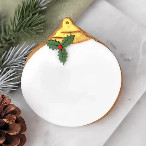 Ciastko lukrowane Bombka choinkowa.