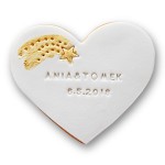 Ciastko lukrowane SERCE Kosmos Złota kometa