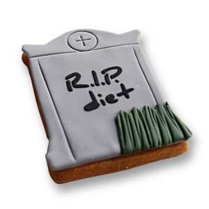 Ciastko lukrowane Nagrobek R.I.P. Diet