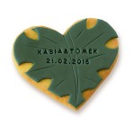 Ciastko lukrowane SERCE LIŚĆ MONSTERY Urban Jungle