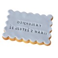 Ciastko z personalizowanym napisem.