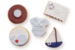 Zestaw lukrowany ciasteczek na Baby Shower w stylu Marynarskim (5 sztuk) 